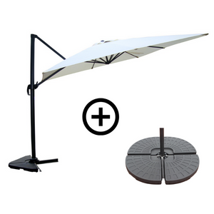 fascio ombrellone lastra ecru palatino sfondo bianco concept u