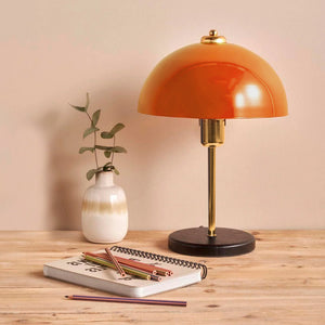 lampada da tavolo a forma di fungo arancione scrivania Armance concept u