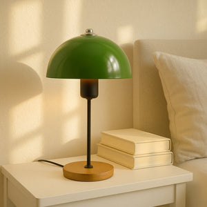 lampada da tavolo a forma di fungo verde sfondo camera da letto Agnes concept u