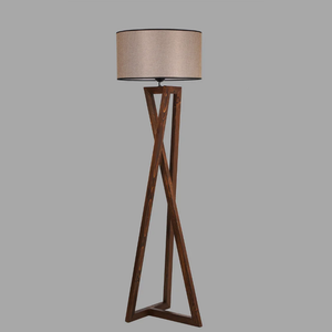 Chloe lampada di design in legno scuro sfondo grigio scuro concept u