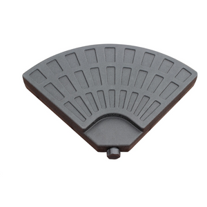 lastra di ombrellone in terracotta palatino sfondo bianco lastra frontale concept u