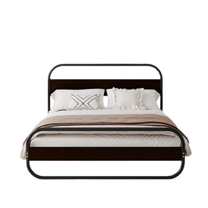 Leeds cama metal led fondo blanco