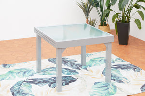 Tavolo da giardino allungabile in alluminio 8 posti Molvina