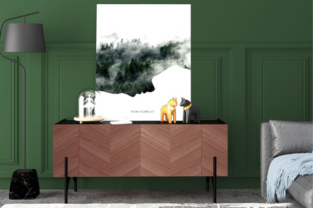 Mobile tv sequoia legno 2 porte Concept-U