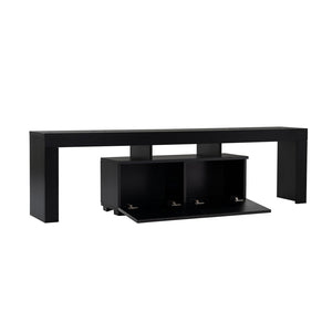 mobile porta tv a 2 ante con base in legno nero confezione aperta concept u