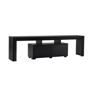 mobile porta tv a 2 ante con base in legno nero confezione chiusa concept u