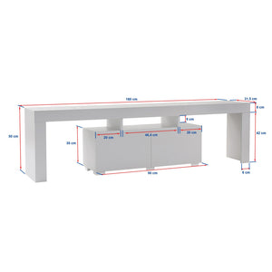 mobile porta tv a 2 ante in legno nero dimensioni base concept u