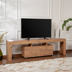 mobile porta tv a 2 ante in pino juxe da 3 quarti concept u