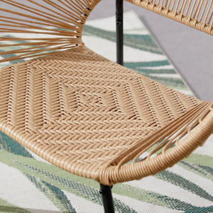mobili da giardino in filo metallico a 2 posti seduta intrecciata naturale ad Acapulco concept u