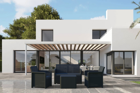 mobili da giardino in resina e vimini grigio scuro modello Nassau rettangolare concept u