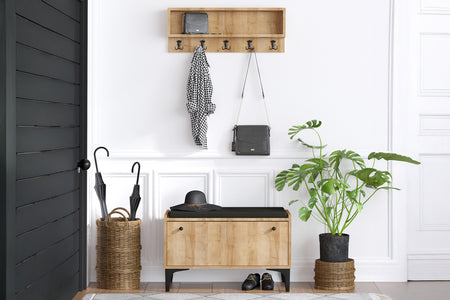 mobili ingresso scarpe guardaroba quercia luana atmosfera concept u