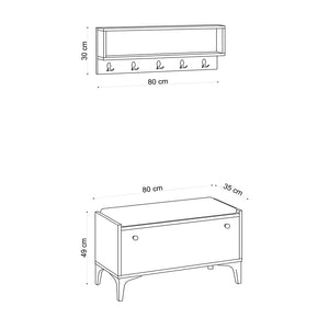 mobili ingresso scarpe guardaroba quercia luana dimensioni concept u