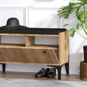 mobili ingresso scarpe guardaroba rovere luana zoom panca concept u