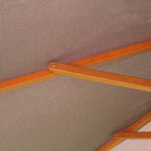 Ombrellone quadrato in legno 2,5x2,5 grigio Matera dettaglio struttura