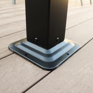 base pergola nera concept u 4x3m
