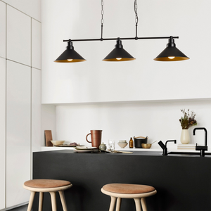 plafoniera erika nera 3 lampadine ambience concept u