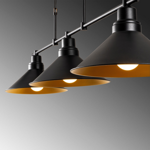 plafoniera erika nera 3 lampadine zoom concept u