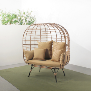 Poltrona egg resina effeto rattan Jane Concept-U carré