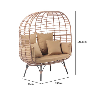 Poltrona egg resina effeto rattan Jane Concept-U - dimensioni