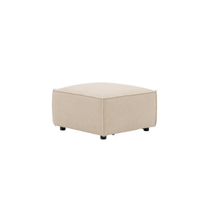 pouf 3 quarti bouclette modulare 3 posti beige packshot modulare Tessuto bouclé - Beige concept u