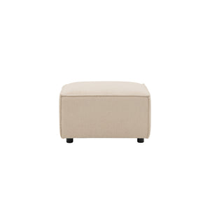 pouf modulare 3 posti bouclette beige packshot fronte Tessuto bouclé - Beige concept u