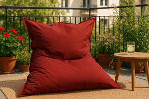 pouf rettangolare rosso moku ambiente concept u