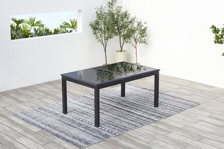 Tavolo da giardino allungabile nero 12 posti ravenne