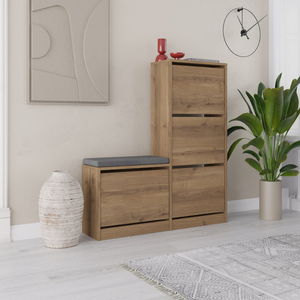 scarpiera in legno e nero Vales Atmosfera 3 quarti concept u