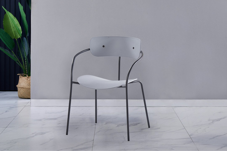 Sedia di design grigio chiaro alexia ambiance 