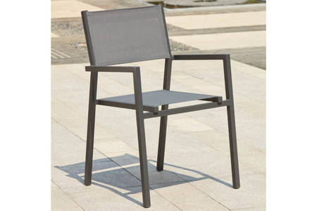 sedie impilabili grigio scuro lae rettangolo concept u