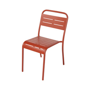 Set da pranzo da giardino 6 posti terracotta Bergame — packshot sedia