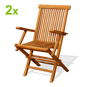 set di 2 poltrone pieghevoli da giardino in teak massiccio sfondo bianco grezzo set vecchia versione concept u