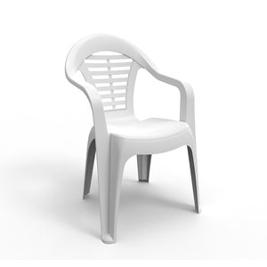 set tavolo sedie atlantica bianca seduta sfondo bianco concept u