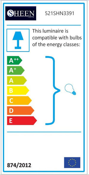 sospensione sasha metallo nero classe energetica concept u