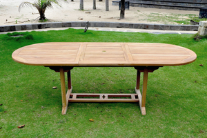 Tavolo Da Giardino Ovale In Teak Kajang Rettangolo Concept U