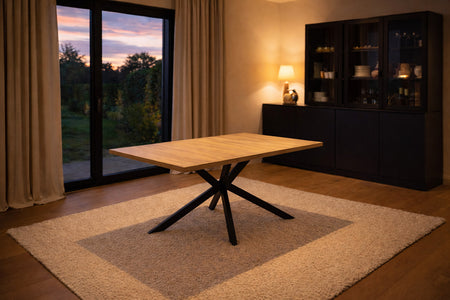 Tavoli da pranzo allungabile HINGA efeto Legno