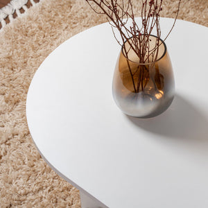 tavolino ovale bianco azos zoom arrotondato concept u