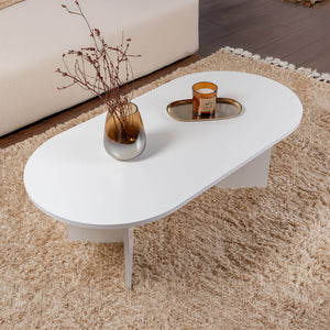 tavolino ovale con piano bianco azos concept u
