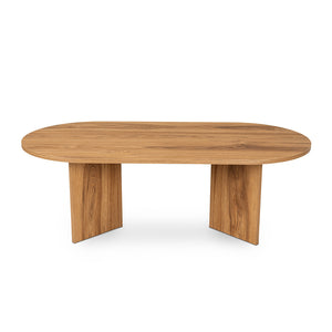 tavolino ovale in legno raav packshot frontale concept u