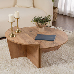 tavolino rotondo podio legno poul 3 quarti concept u