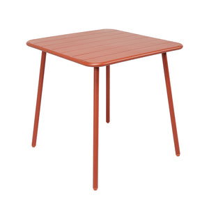 Tavolo da pranzo da giardino 4 posti 70x70 cm terracotta Bergame — packshot vista 3/4