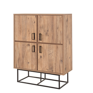 vintage buffet wood bresov sfondo bianco 3 quarti concept u