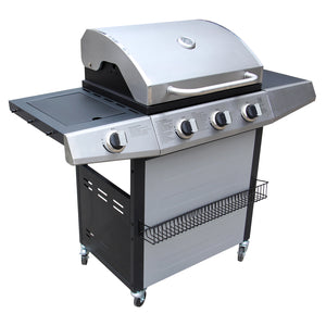 Barbecue a gas 3 + 1 + piastra