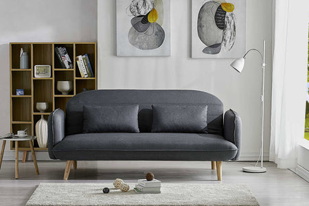 Divano trasformabile a 3 posti scandinavo grigio Sochi