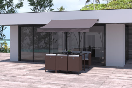 Tenda manuale 3x2 m Adro grigio talpa