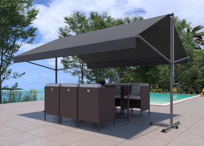 Tenda da sole grigio con telo impermeabile Iseo zoom 1