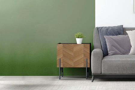 Armadio ausiliario vintage con guardaroba legno scuro