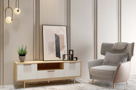 Mobile TV scandinavo rosa-oro