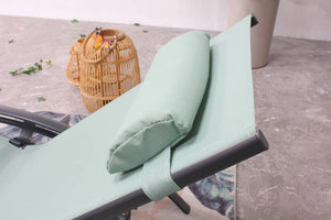 Set di 2 sedie a sdraio Bahia verde pastello concept u 3