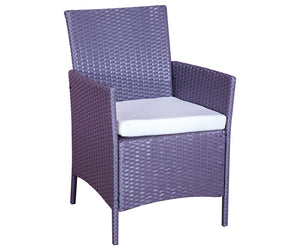 Set da giardino 4 posti in resina intrecciata grigio e bianco zoom 3 concept u